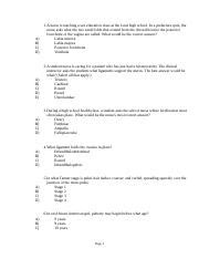 Chapter 26 Female Genitalia And Rectal Assessment Rtf A B C D 1 A Nurse Is Teaching A Sex