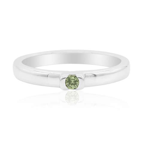 Zilveren Ring Met Een Madagaskar Demantoid John Ferry Pq Juwelo