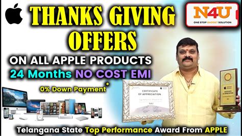 Thank Giving Offer On All Apple Products 24 Months No Cost EMI 0