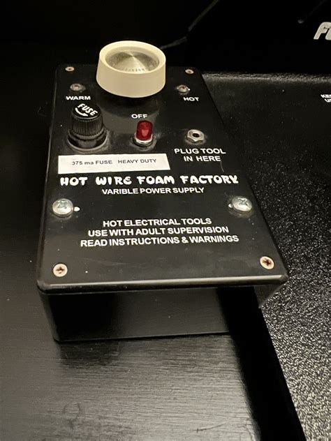 Hot Wire Foam Factory Set Wire And Table With Variable Power Station Foam Cutter International