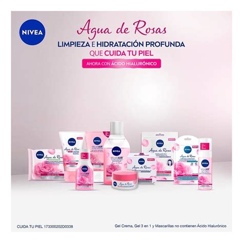 Gel Crema Hidratante Facial Nivea Con Agua De Rosas Y ácido Hialurónico