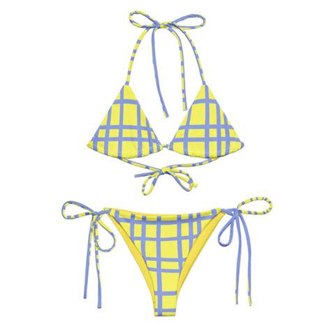 Lanasun All Over Print Recycled String Bikini Bina