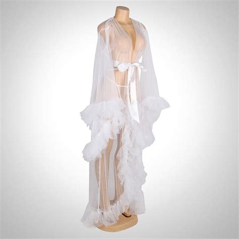 Women Sexy Lingerie Nightgown Sleepdress See Through Sleepwear Robes Thong EBay