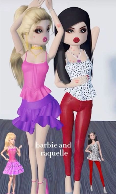 Barbie And Raquelle Dti Dress To Impress Theme In 2024 Dress To Impress Fancy Dress Code Duo