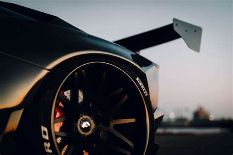 Black Lamborghini Aventador On Custom Wheels: Italian Engineering ...