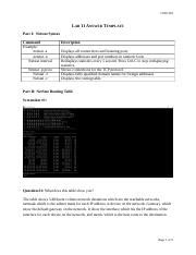 Lab Docx Csis Lab Answer Template Part I Netstat Syntax