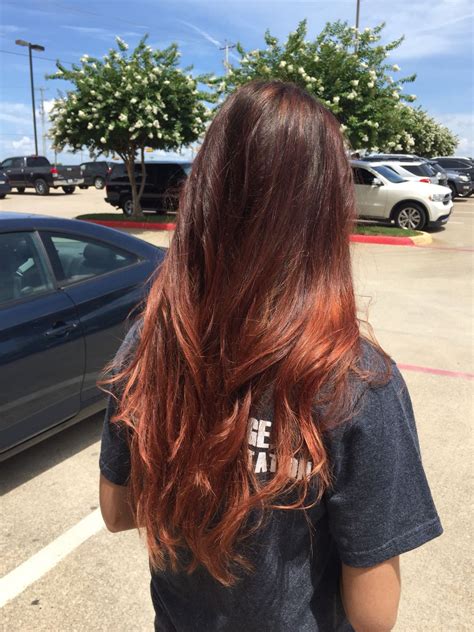 Auburn Ombre Auburn Ombre Hair Hair Color Balayage Balayage Hair