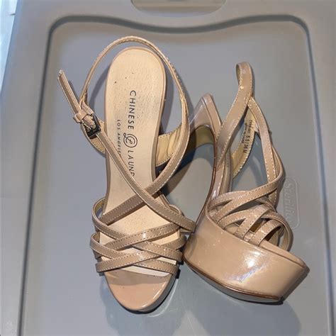 Chinese Laundry Shoes Chinese Laundry Nude Strappy Platform Heels Poshmark