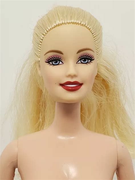 Barbie Nude Doll Blonde Hair Blue Eyes Body Stamp Head Stamp A Picclick Uk