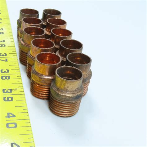 1/2" Wrot Copper Union Sweat Fitting C x M Lot of 11 | Bullseye ...