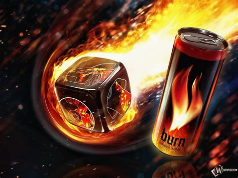 Скачать обои Burn (Напиток, Энергетик) для рабочего стола 1280х960 (4:3 ...