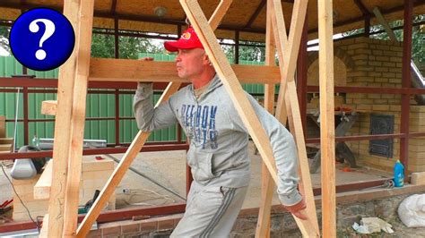 СТРОИТЕЛЬНЫЕ ЛЕСА или КОЗЛЫ ДЛЯ ВЫСОТНЫХ РАБОТ ИЗ ДЕРЕВА СВОИМИ РУКАМИ ...