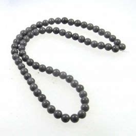 UK Semi Precious And Gemstone Beads Mashan Jade Dyed Steel Grey 6mm