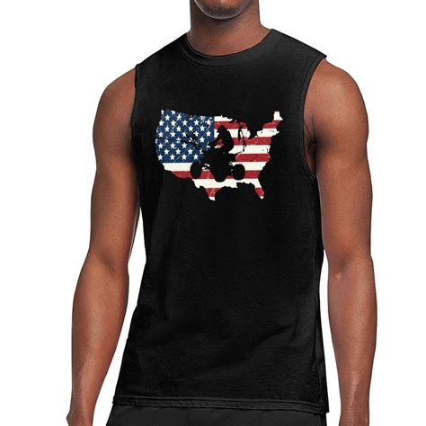 S Usa Flag Sleeveless T Shirt Top Exercising Muscle T Shirts Zilem