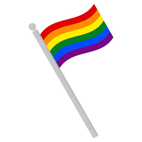 Gay Pride Flag In Shape Traditional Symbol For The Entire LGBTQ Community And Gay Men 37380658