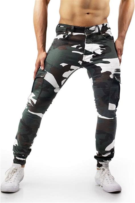 Slim Camouflage Pants For Men