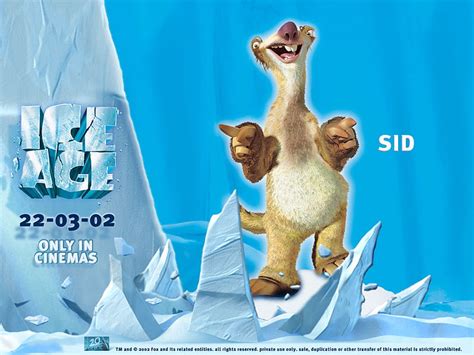 Descarga gratis Sid de la era de hielo gráficos era de hielo