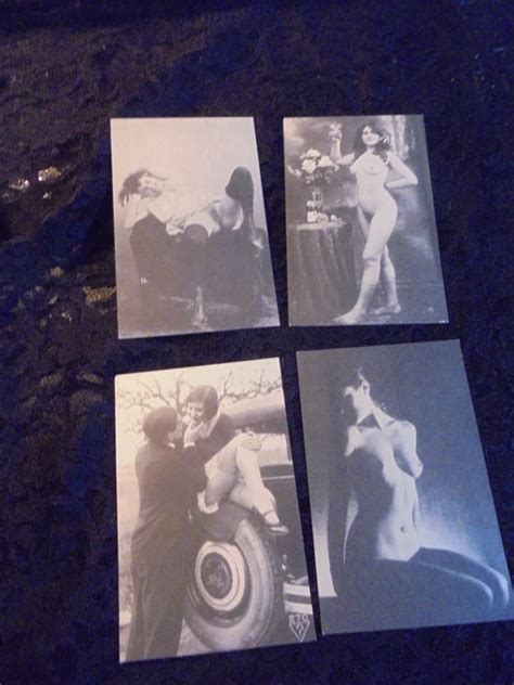4 X AK Nude Pin Up Girl Frivol Vintage Nackt Model Akt Postkarten 1920 EUR 12 50 PicClick DE