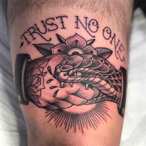 Top 69 Best Trust No One Tattoo Ideas 2021 Inspiration Guide