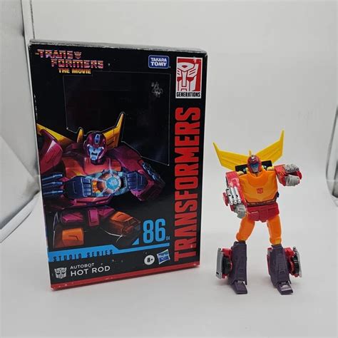 HASBRO TRANSFORMERS STUDIO Series Hot Rod 86 Voyager Class Action Figure Only 19 74 PicClick UK