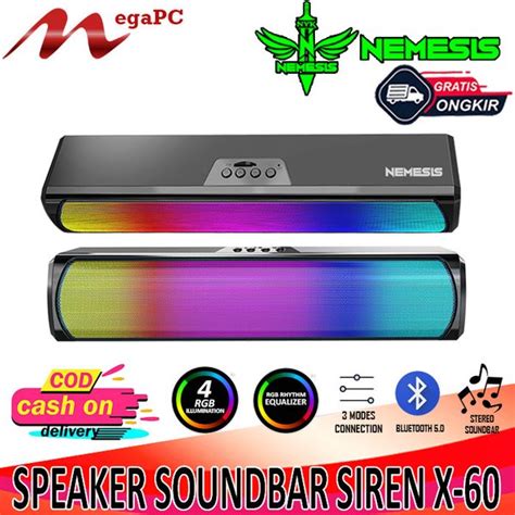 Jual NYK NEMESIS SPEAKER GAMING SOUNDBAR RGB SIREN X 30 Di Lapak MegaPC