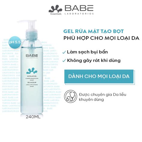 M Cosbauh Gi M N K Babe Soothing Micellar Gel Gel T Y Trang L M S Ch Da Ml