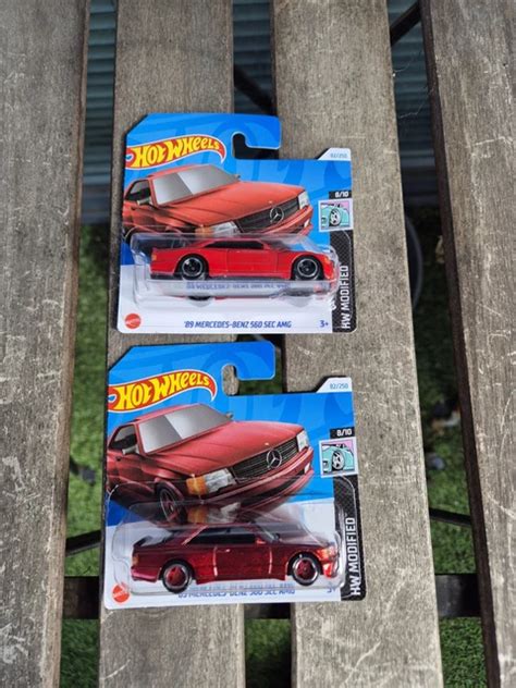 HOT WHEELS Super Treasure Hunt Mercedes SEC AMG STH HW Short Card PicClick UK