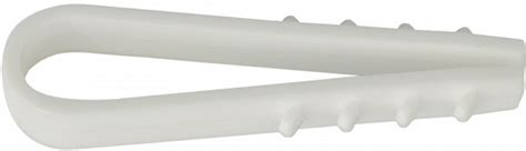 Дюбель-хомут елка 8мм белый под круглый кабель 100шт АСКО – фото ...