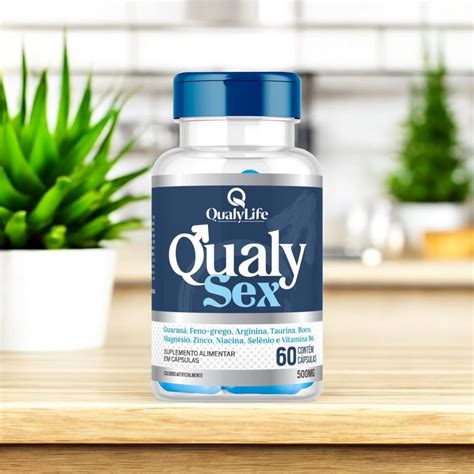 Qualy Sex 500mg 60 Cápsulas Suplemento QualyLife W3LIFE W3 Life Loja Online de Vitaminas