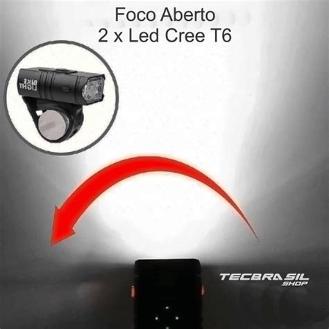 Lanterna Farol Bike Recarreg Vel Profissional Potente Led T Usb K