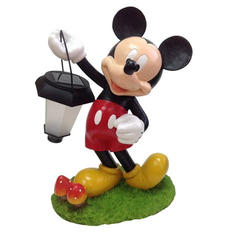 Disney Mickey Solar Garden Statue With Lantern
