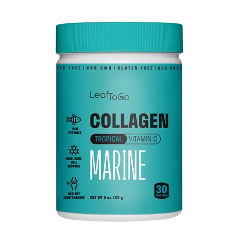 Коллаген морской Marine LeafToGo порошок со вкусом тропические фрукты ...