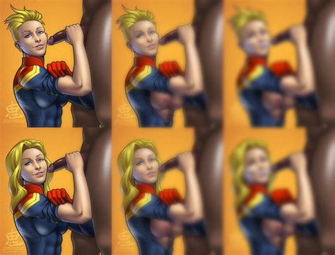 Carol Danvers Mosaic By Oni Hentai Foundry