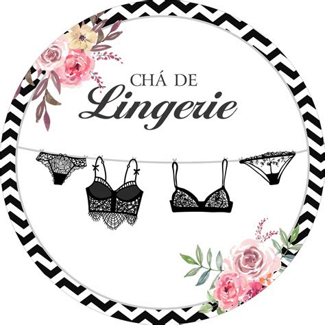 Painel Sublimado Redondo Tema Ch De Lingerie X Elo
