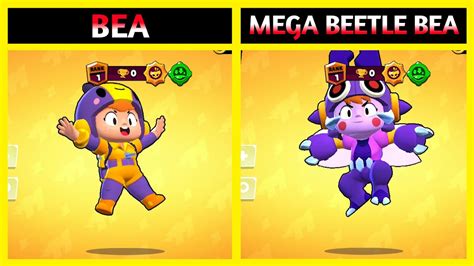 Bea Vs Mega Beetle Bea Brawl Stars Skin Review Youtube