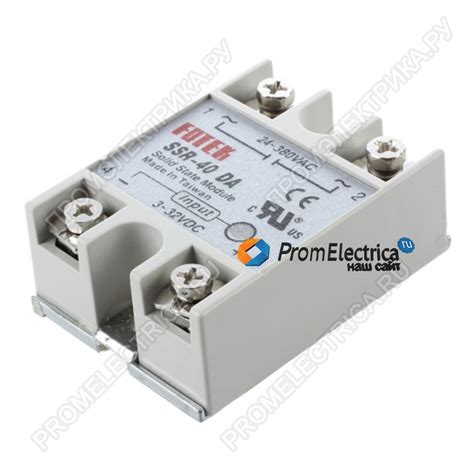 Купить SSR-40DA Однофазное полупроводниковое реле Fotek — Promlectrica.ru