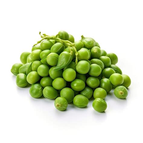 Premium Photo Green Peas Isolated On White Surface