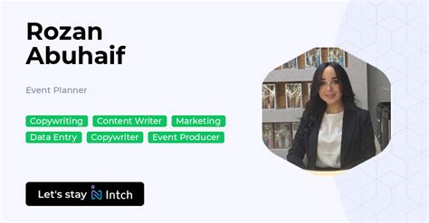 Rozan Mairinque - Rozan Abuhaif - Event Planner, | Intch