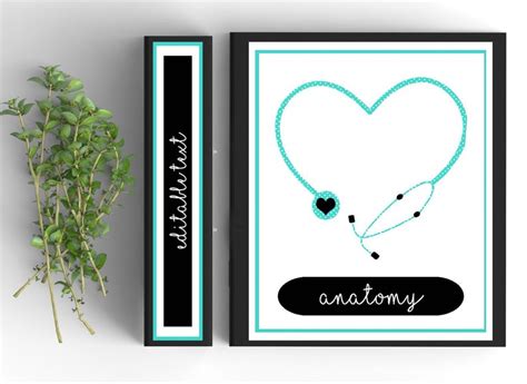 Medical School Editable Binder Cover-personalized Binder - Etsy