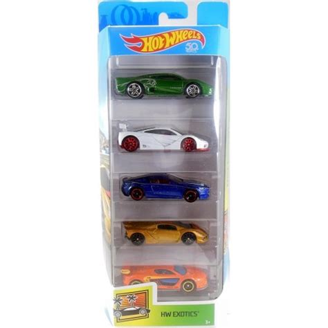 HOT WHEELS Zestaw 5 Samochodzików 2018 EXOTICS FKT62