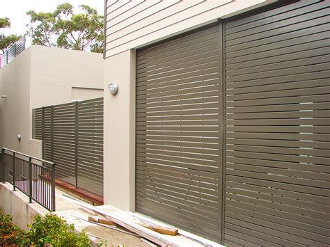 Powder Coated Aluminium Privacy Screens Slats Louvres