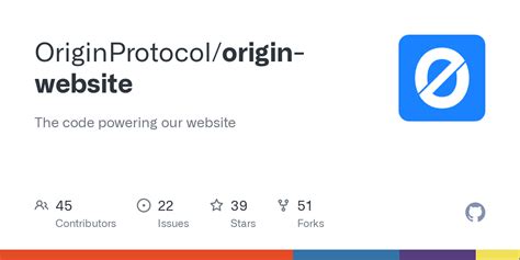 github originprotocolorigin website  code powering  website