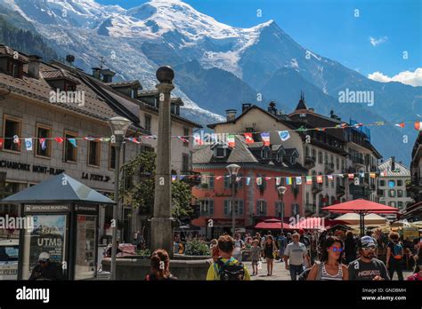 Chamonix Mont Blanc Stock Photo Alamy