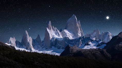 Noche en las montañas Fondo de pantalla 4k HD ID 11076