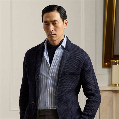 Ralph Lauren Ralph Lauren Textured Linen Blend Blazer Cardigan In Blue