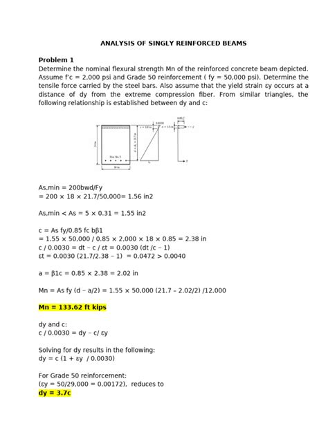 SINGLY-REINFORCED-BEAMS | PDF | Beam (Structure) | Bending 