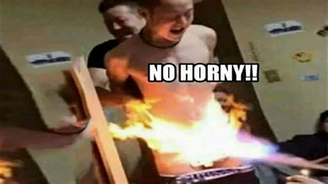 NO HORNY Blank Template Imgflip