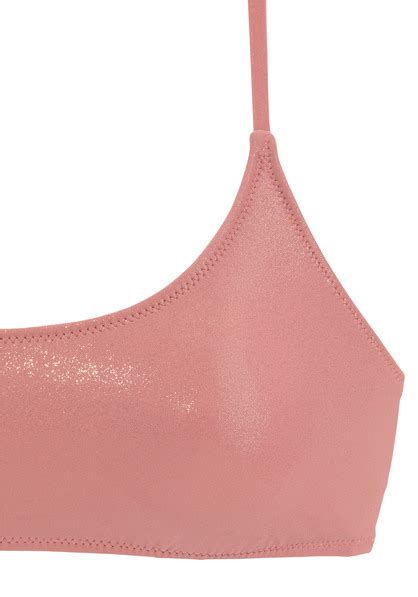 Lascana Bustier Bikini Gloss Altrosa Cup A B