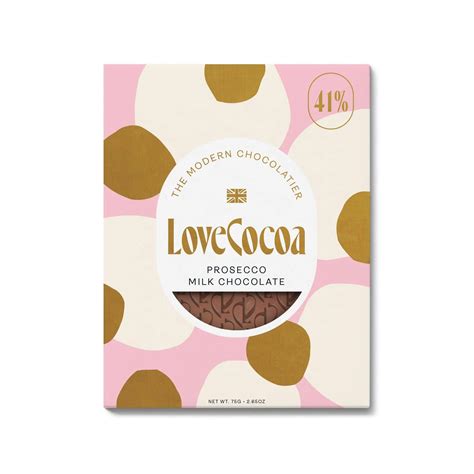 Love Cocoa Prosecco Flavoured Chocolate Bar - In The Box Baby Hampers