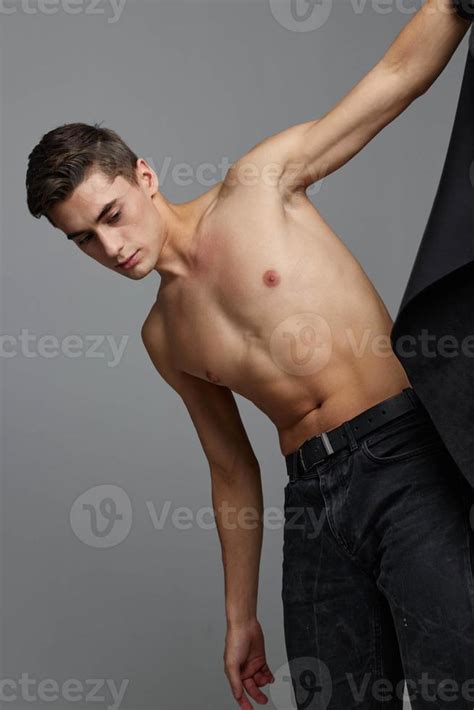 Handsome Man Naked Torso Self Confidence Attractive Look Stock Photo At Vecteezy